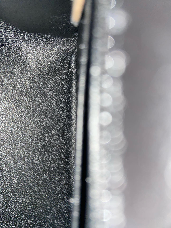 Chanel series 28 (2019) Black Calf skin Aged GHW Mini Reissue Flap Bag