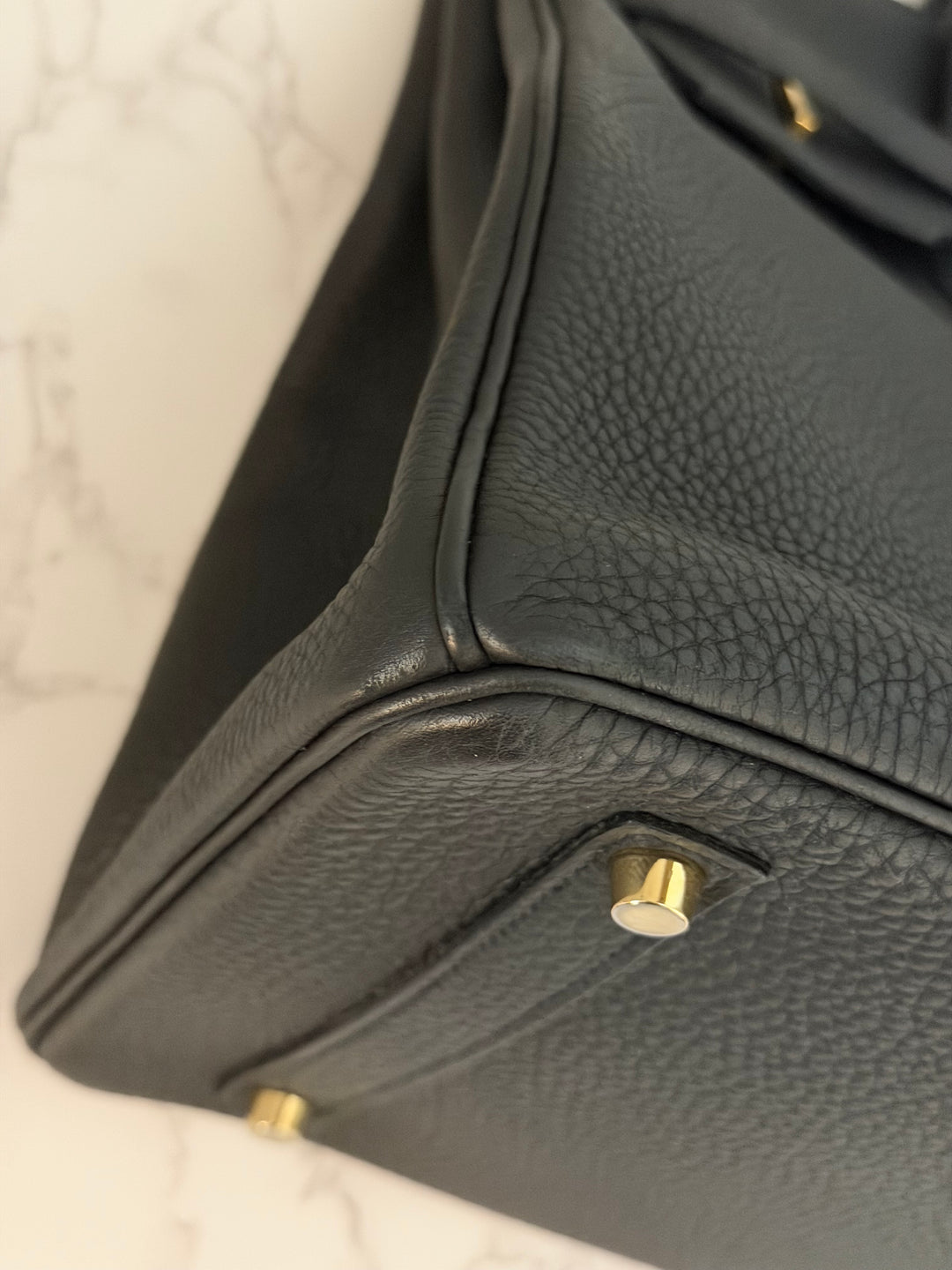 Hermes Birkin 35 Noir Black Togo Leather GHW Stamp T 2015