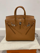 Load image into Gallery viewer, Hermes Birkin 25 Gold Togo Leather Palladium hardware Stamp W (2025)
