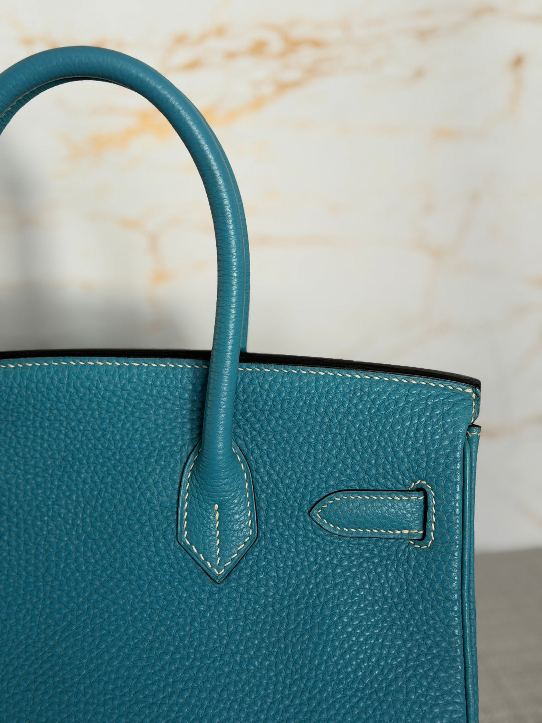 Hermes Birkin 30 in Bleu Jean Togo Leather GHW