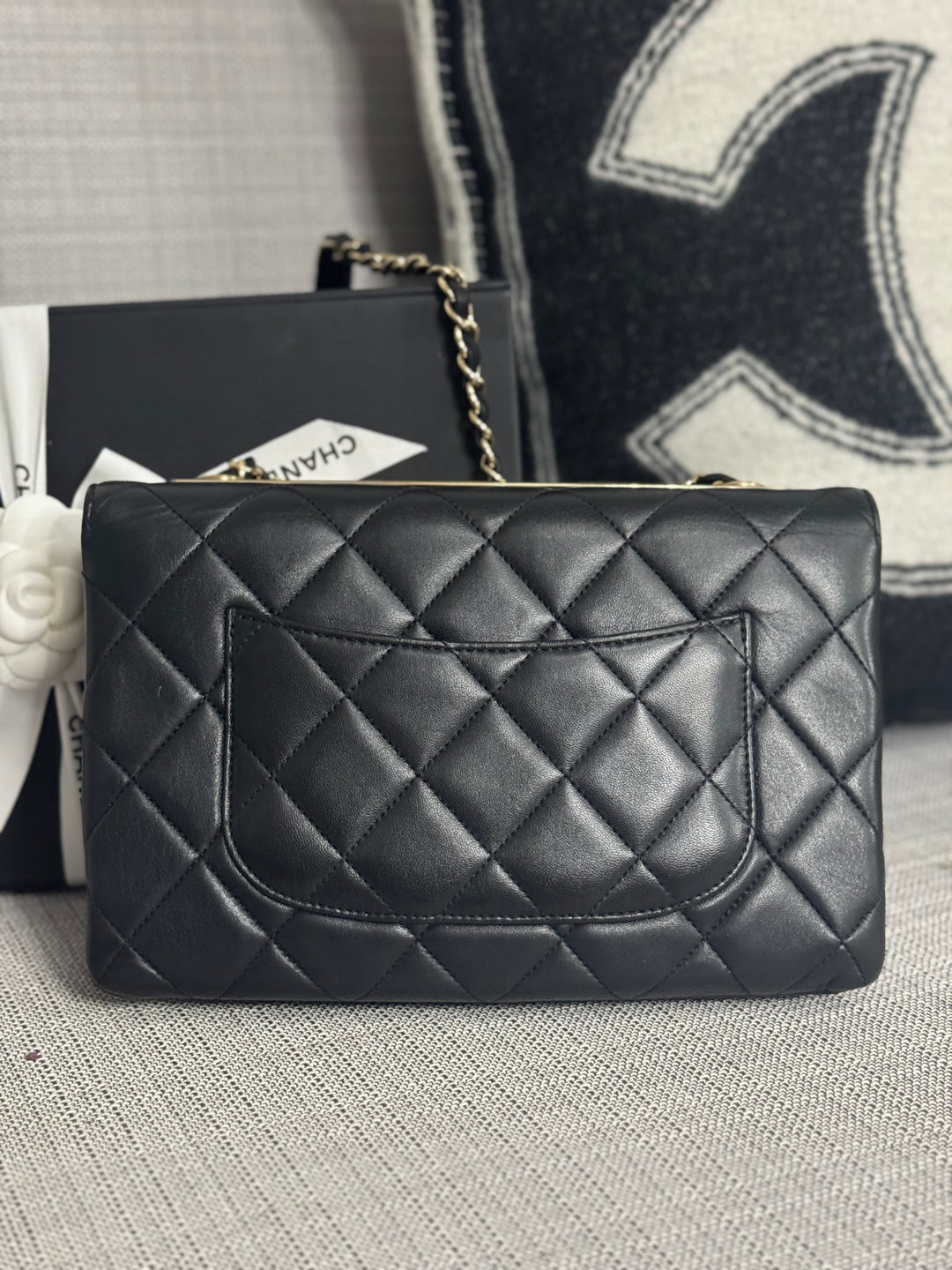 Chanel series 29 (2019) Black Lambskin LGHW Trendy CC Shoulder Flap Bag