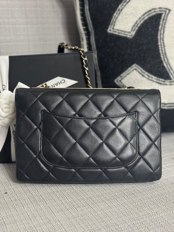 Chanel series 29 (2019) Black Lambskin LGHW Trendy CC Shoulder Flap Bag