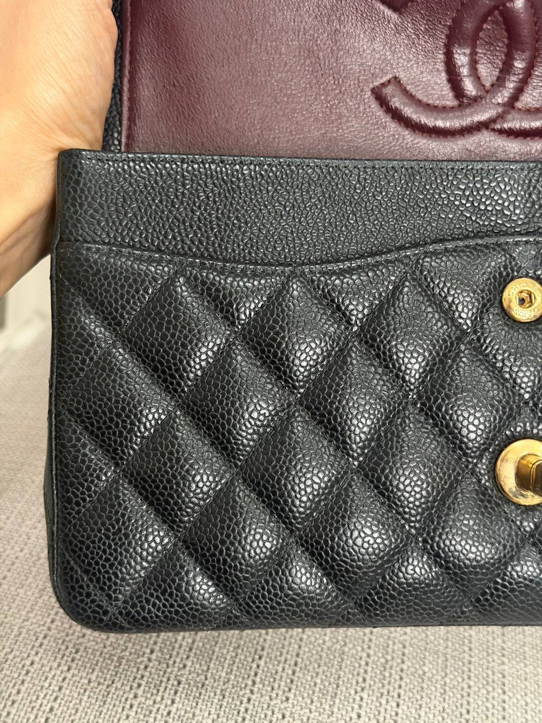 CHANEL Series 24 2017 Black Caviar GHW Medium M/L 11.12 Timeless Classic Double Flap Bag