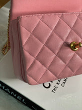 Load image into Gallery viewer, Chanel 22K 2022 Fall/Winter Collection Pink Caviar Coco First Mini Flap Bag with Aged GHW (AS3580)
