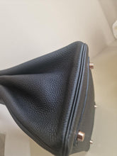 Load image into Gallery viewer, HERMES Noir/Black Togo Leather RGHW Birkin 30 Stamp D 2019
