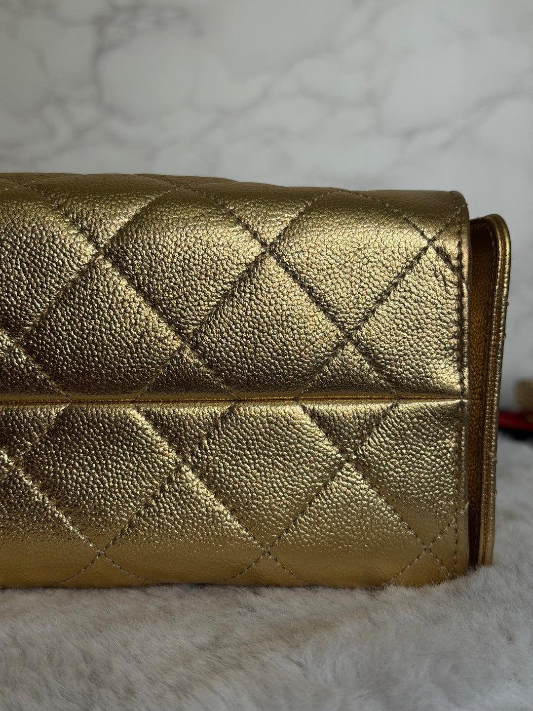 CHANEL 26C Gold Caviar Mini 25 Hobo Bag with Aged GHW 2026