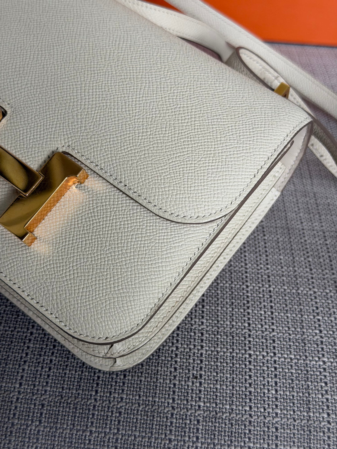 Hermès Constance 18 Mini Constance Craie Epsom Leather RGHW