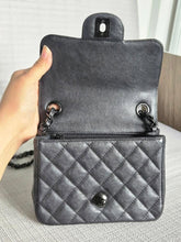 Load image into Gallery viewer, Chanel series 23 16S collection So Black Crumpled Calf Skin So Black Hardware Square Mini Flap Bag

