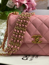 Load image into Gallery viewer, Chanel 22K 2022 Fall/Winter Collection Pink Caviar Coco First Mini Flap Bag with Aged GHW (AS3580)
