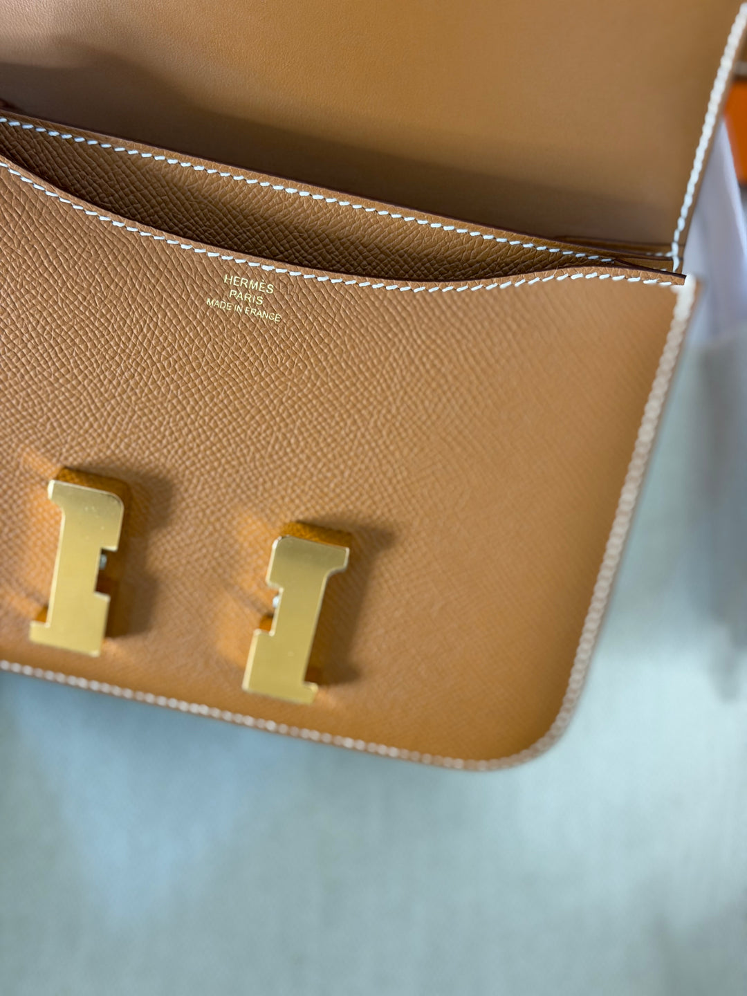 HERMÈS Constance 18 Gold Epsom Leather GHW Stamp B - 2023