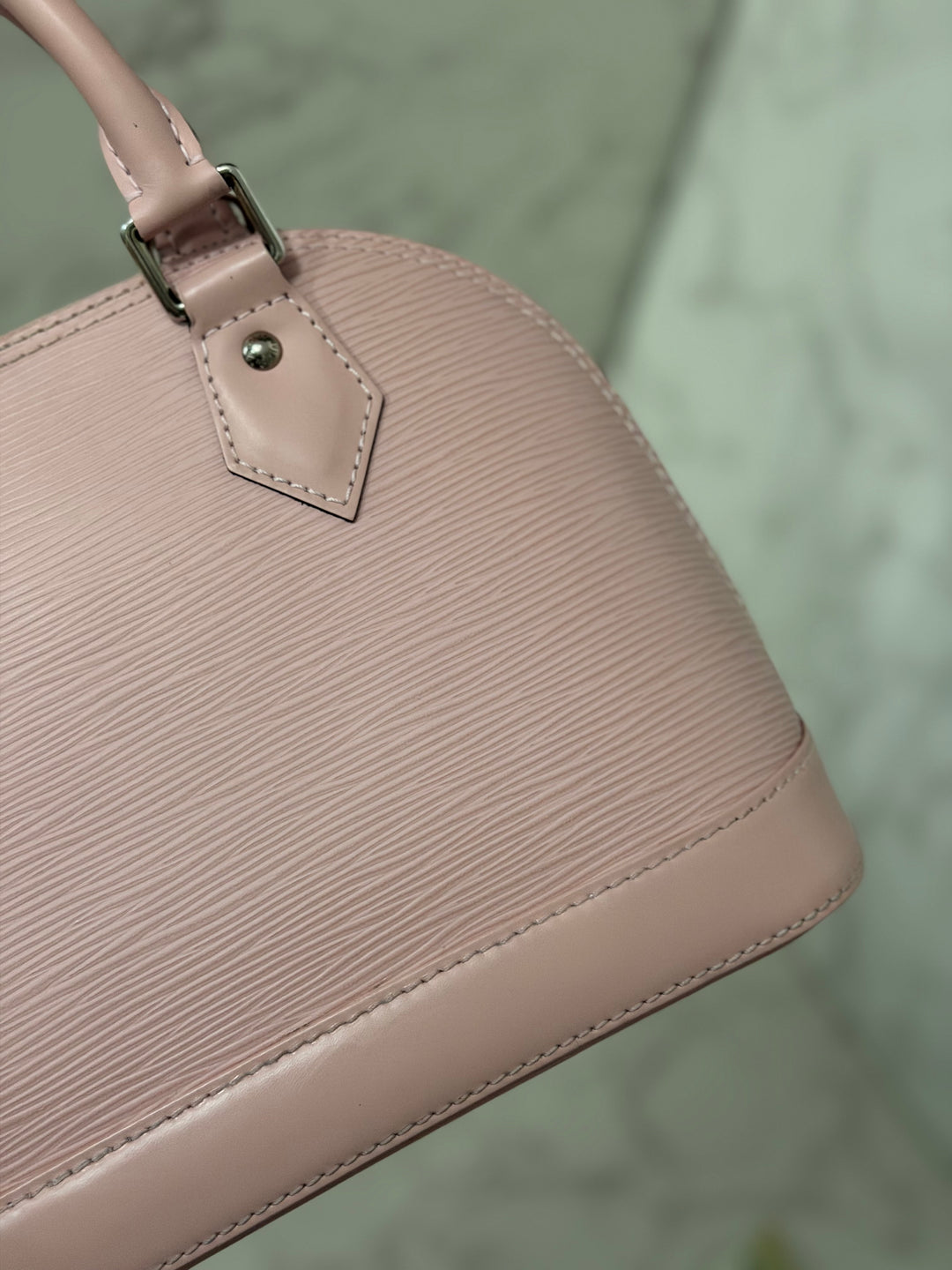 LOUIS VUITTON LV Alma BB in Rose Ballerine Epi Leather with Shiny Silver Hardware 2017