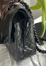 Load image into Gallery viewer, CHANEL So Black Glazed Calf Skin So Black Hardware series 30 Small classic double flap bag
