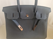 Load image into Gallery viewer, HERMES Noir/Black Togo Leather RGHW Birkin 30 Stamp D 2019
