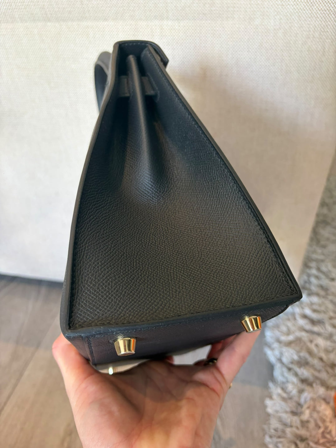 WA/Email to Purchase only- HERMÈS Kelly 28 Black 89/Noir 89 Epsom Sellier GHW Stamp G 2026