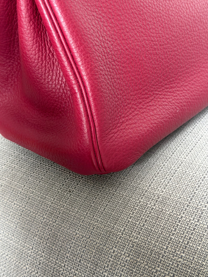 WA/Email to Purchase only- Hermes Rouge Grenat Togo Leather GHW Birkin 35 Stamp X 2016
