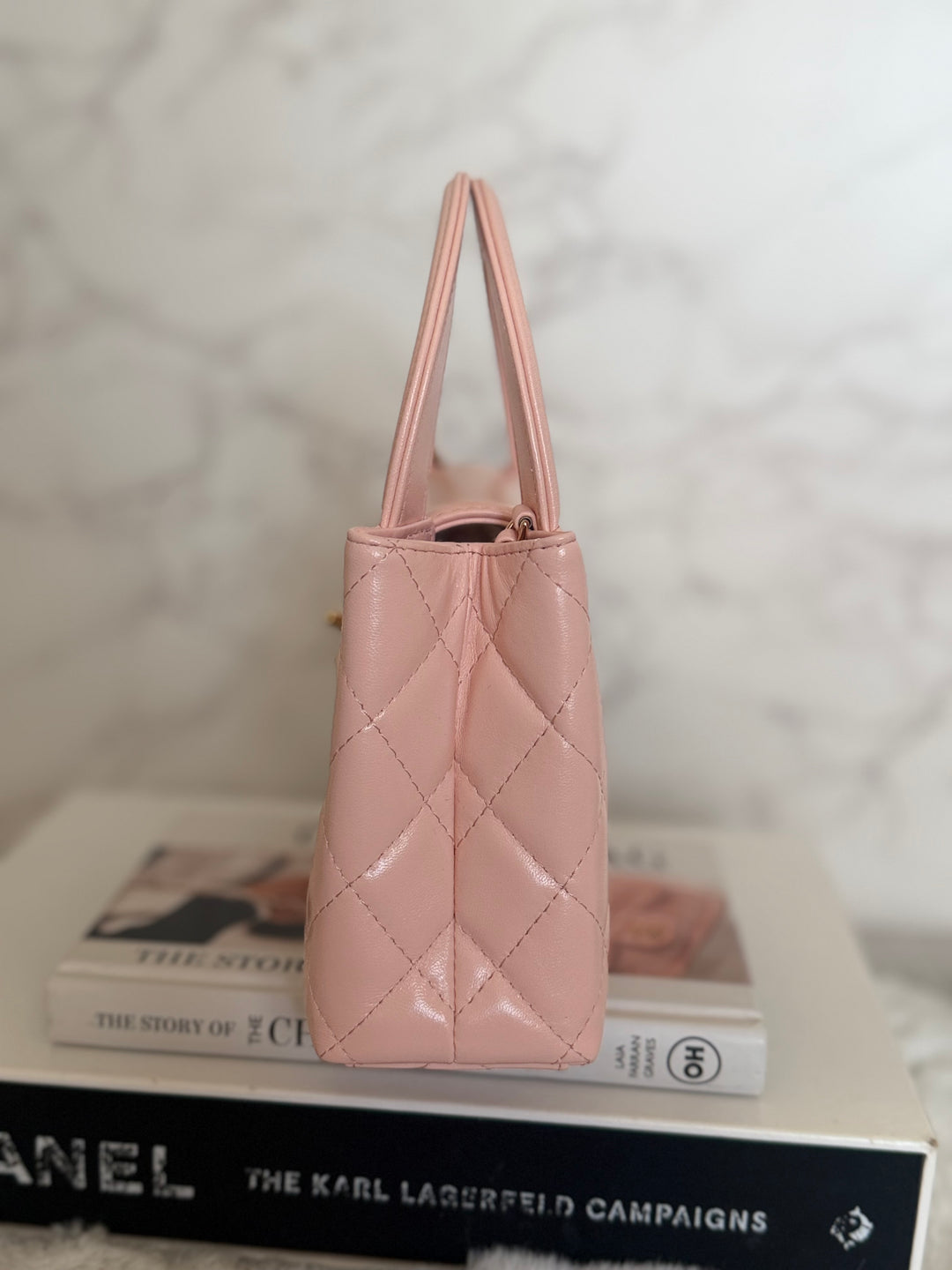 CHANEL 26B Light Pink Calf Skin Kelly Shopping Bag size Small 19 cms 2026