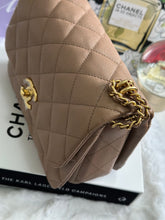 Load image into Gallery viewer, Chanel 22K Pre Fall/Winter 2022 Collection Dark Beige Caviar Aged GHW Coco First Mini Flap Bag
