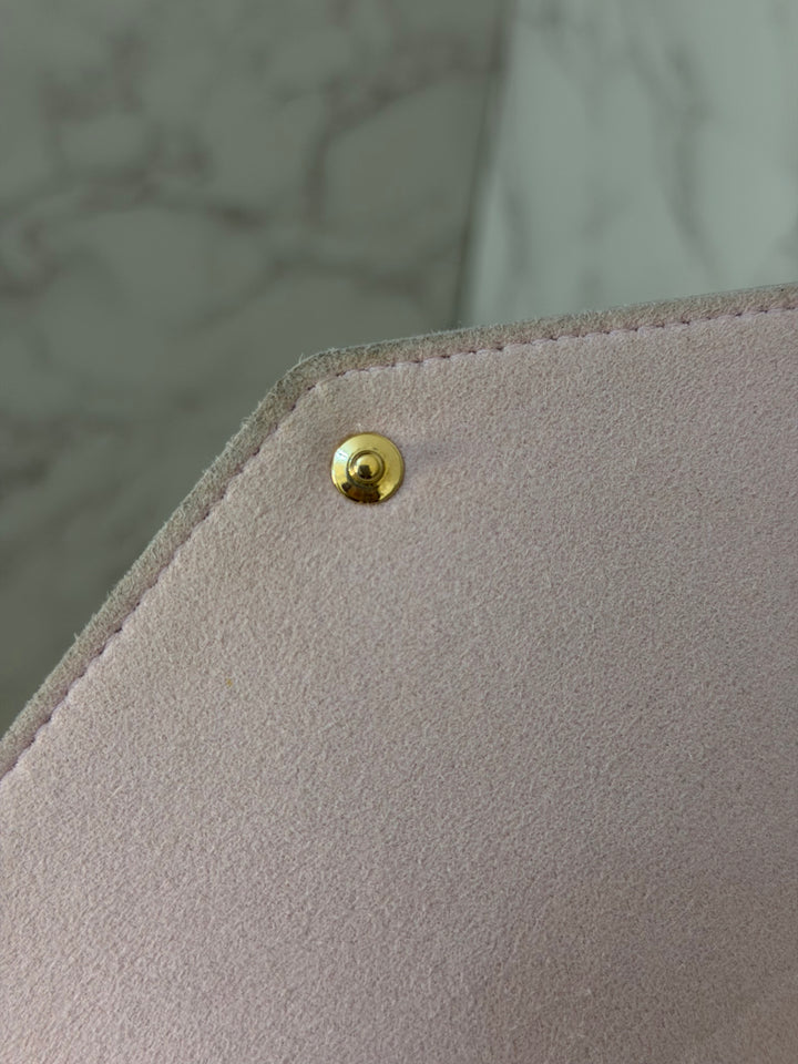 LOUIS VUITTON LV Pochette Felicie 2022 Pink/Beige/Yellow Emprinte Leather