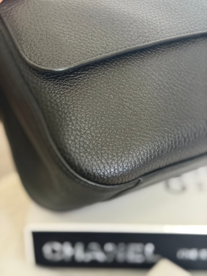 WA/Email to purchase only- CHANEL Matthieu Blazy Maxi 32 cms Flap Bag in Black Caviar SHW 2026