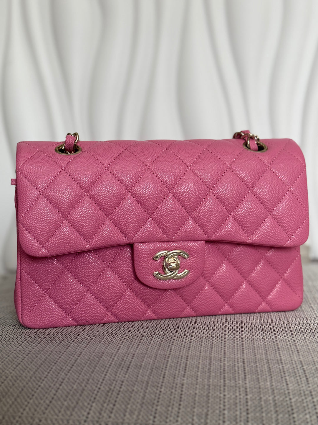 CHANEL series 31 21P Collection Pink Caviar LGHW Small Timeless Classic Double Flap Bag
