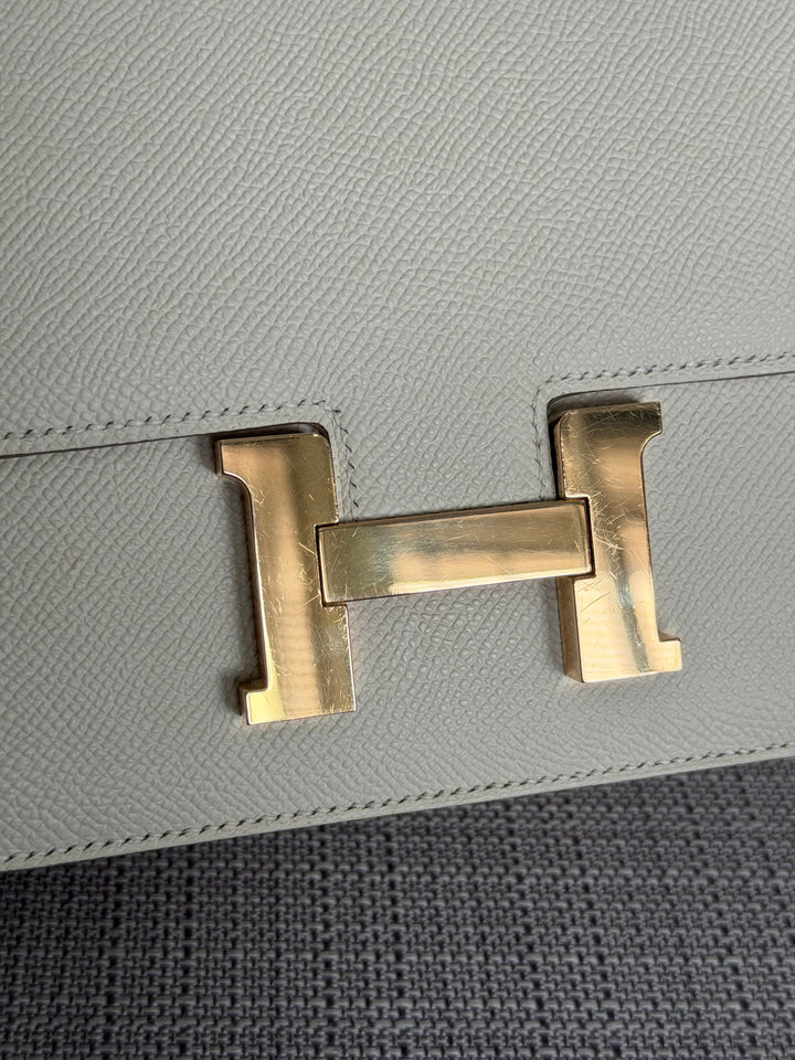 Hermès Constance 18 Mini Constance Craie Epsom Leather RGHW