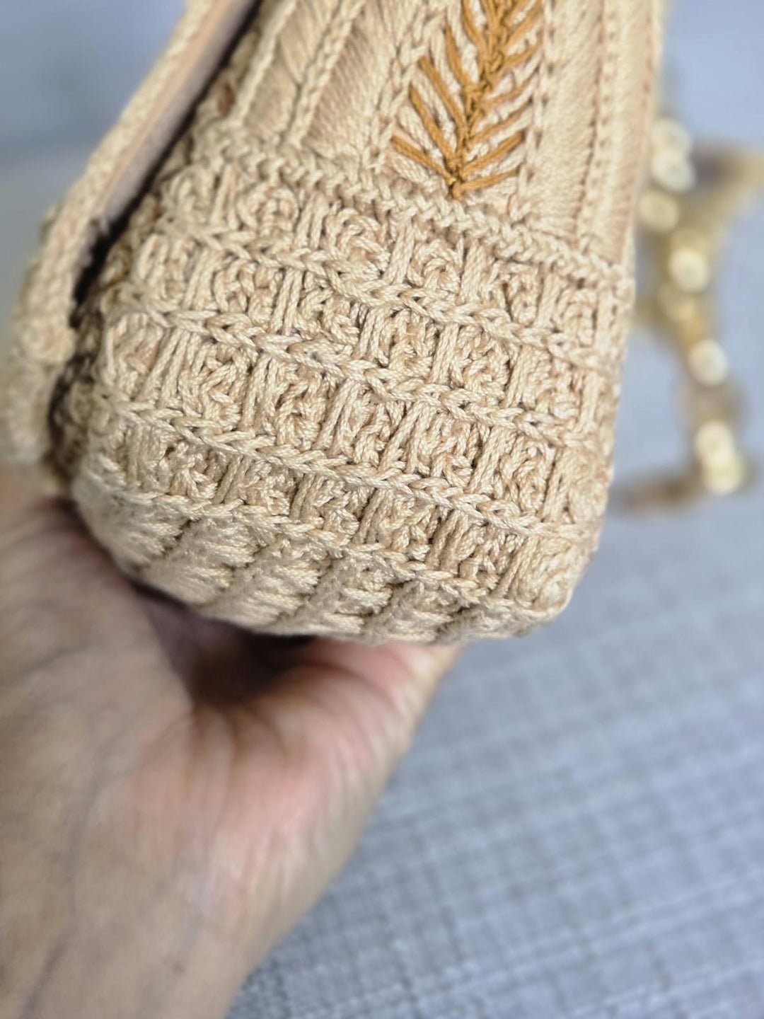 DIOR Cannage Woven Raffia and Suede in Beige GHW size SMALL