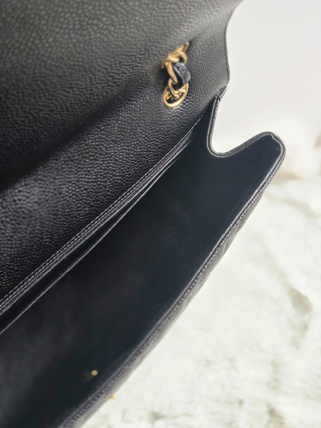 Chanel series 13 2010 Black Caviar Maxi Single Flap Bag with GHW