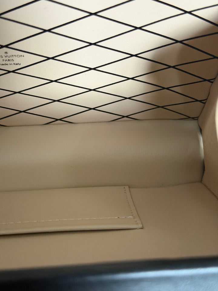 LOUIS VUITTON LV Petite Malle in Metal Black and Gold