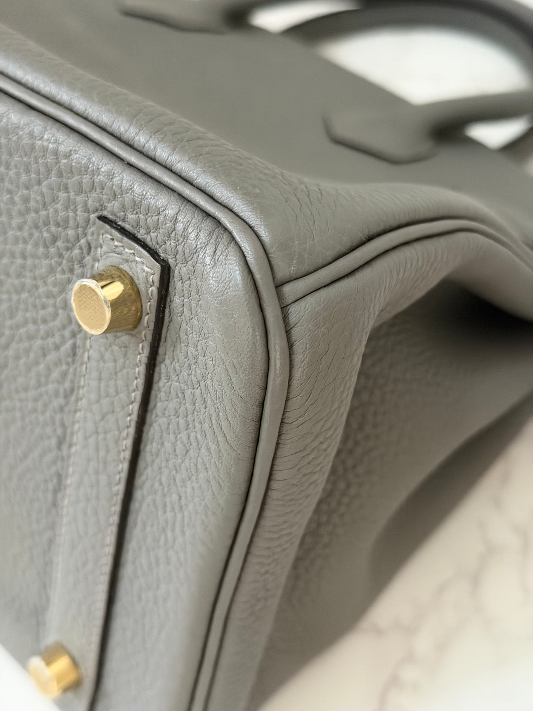 Hermes Birkin 30 Gris Meyer Togo Leather GHW Stamp U 2022