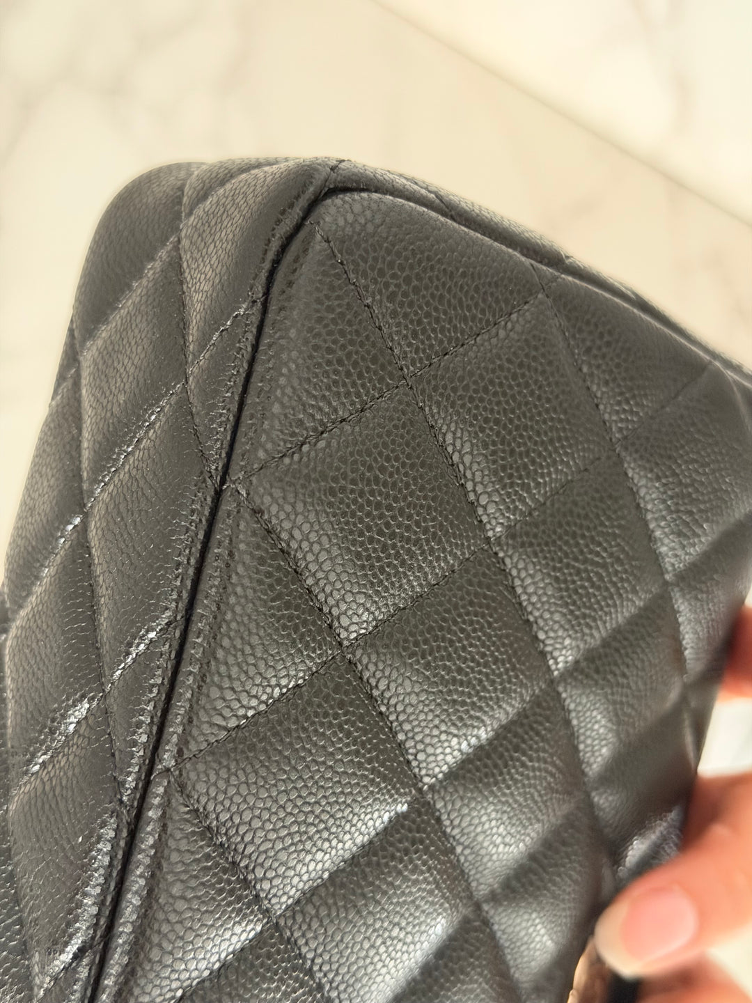 CHANEL New style Clutch/Wallet on Chain WOC in Black caviar LGHW and Burgundy lining 2025