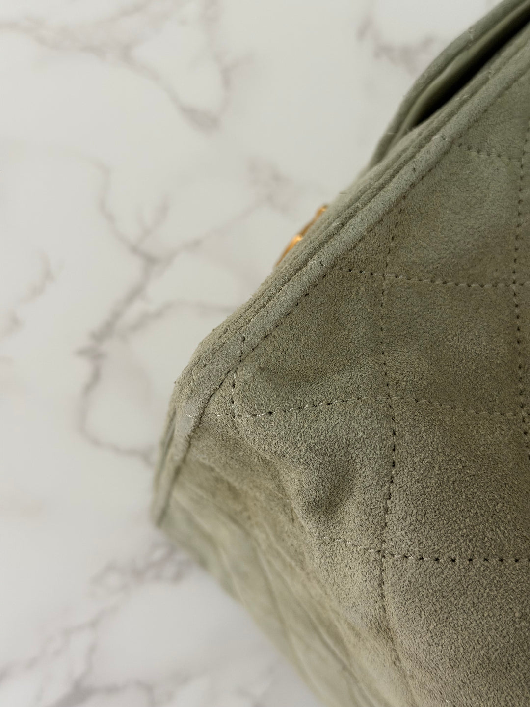 CHANEL 25C 2025 Khaki Suede Aged GHW 25 Hobo Bag size Medium