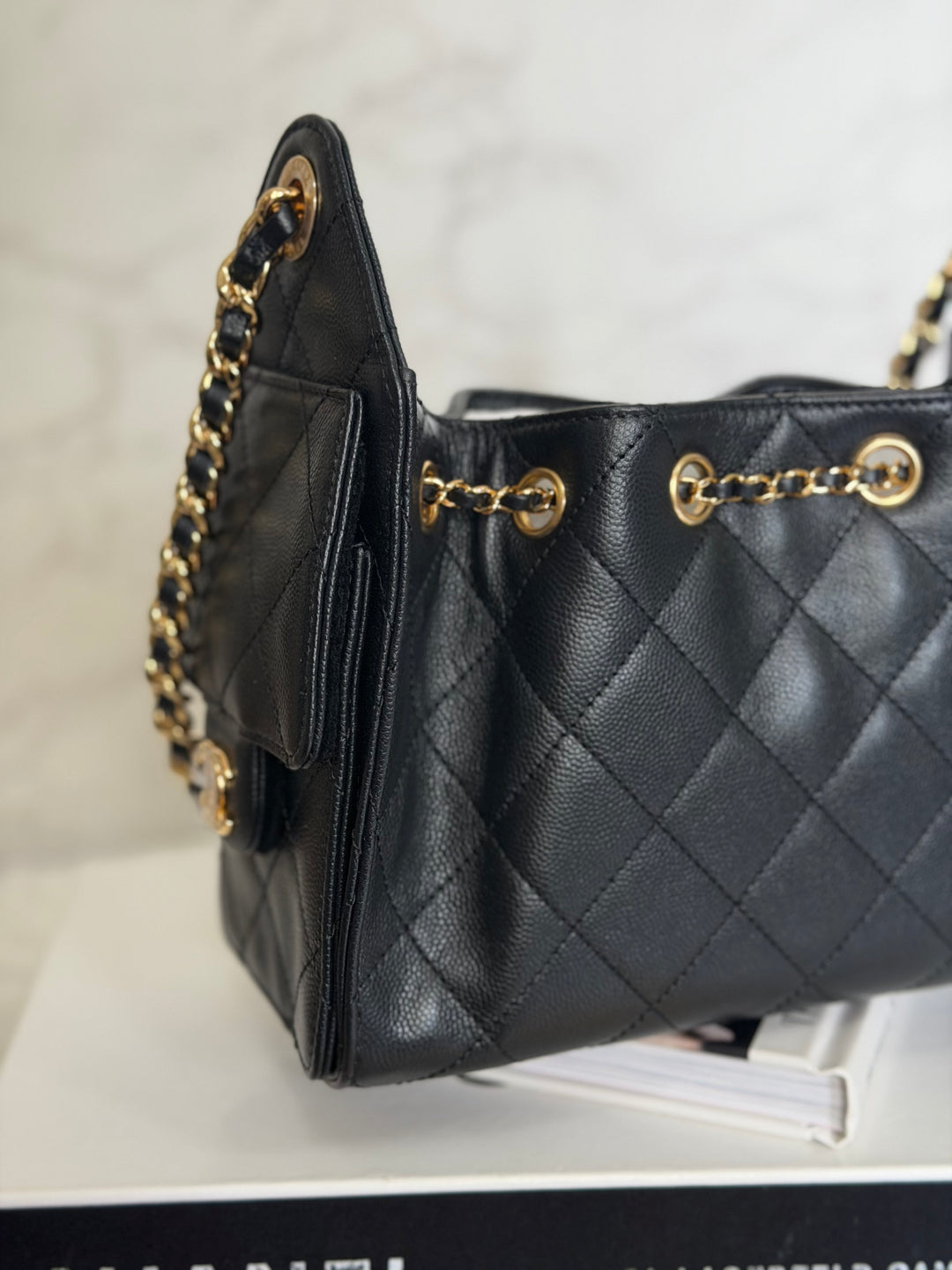 CHANEL Mini 25 Hobo Bag in Black Caviar Shiny GHW 2026 26A/B