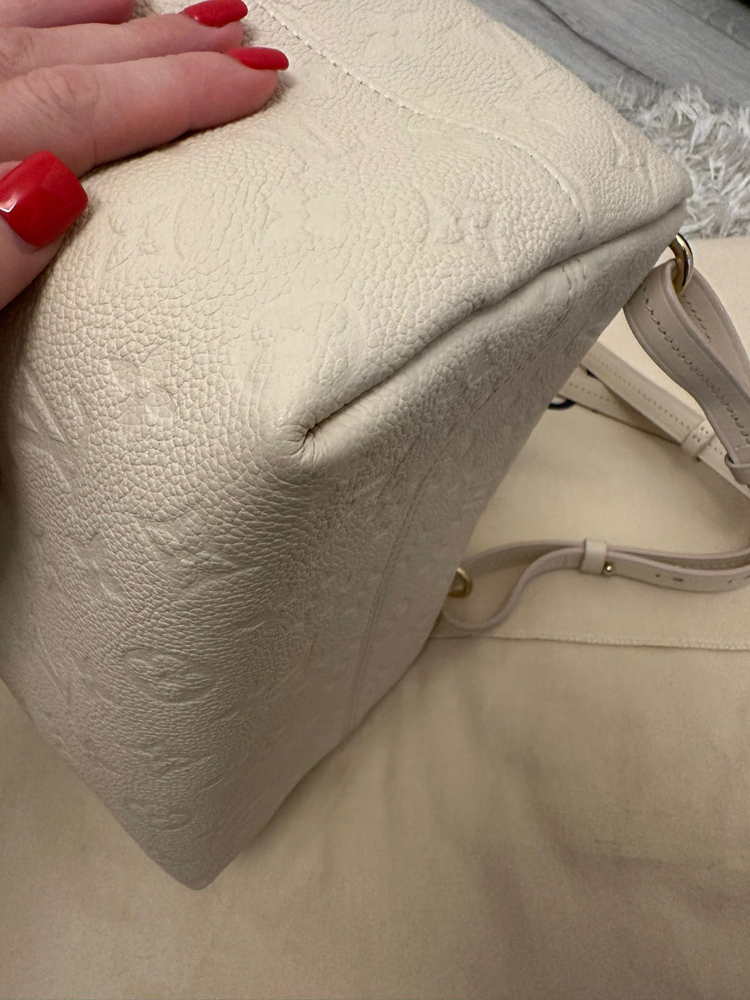 LOUIS VUITTON LV Monogram Emprinte Leather Montsouris Backpack PM M45410