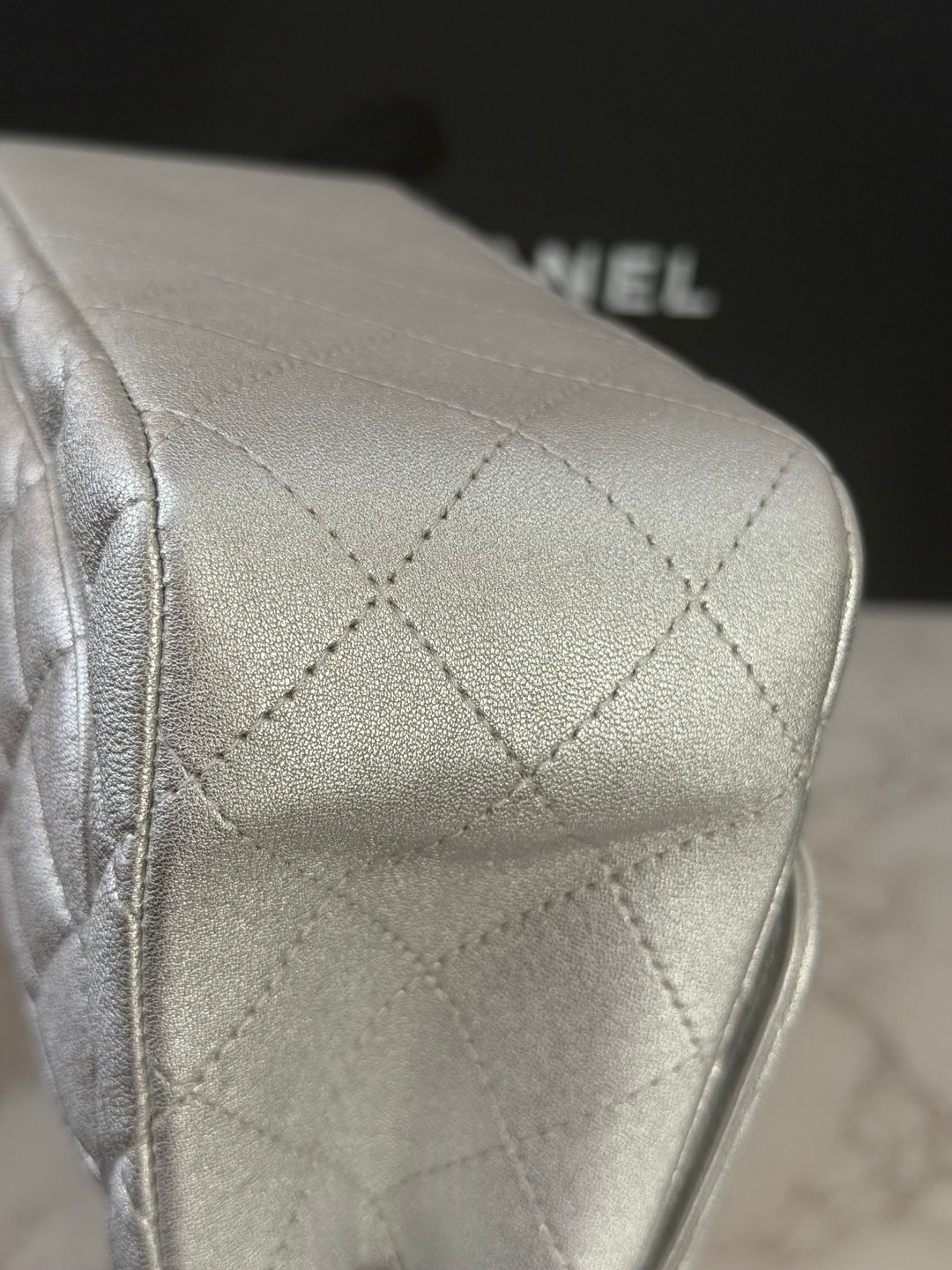 Chanel Series 31 21P Collection Iridescent Silver lambskin SHW Square Mini Flap Bag 2021