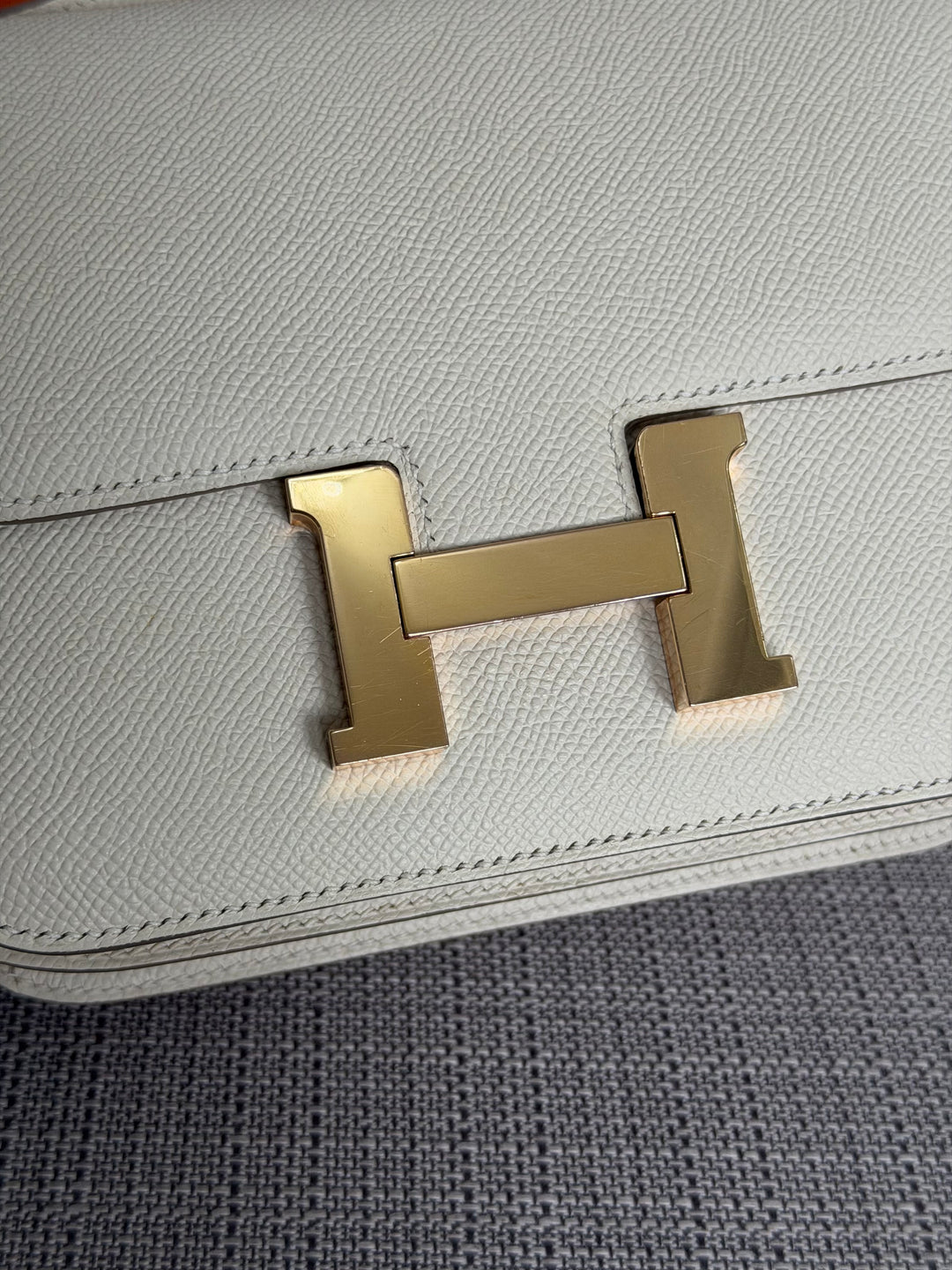 Hermès Constance 18 Mini Constance Craie Epsom Leather RGHW