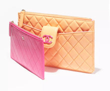 Load image into Gallery viewer, Chanel 24P Collection Orange and Dark Pink Lambskin Pouches
