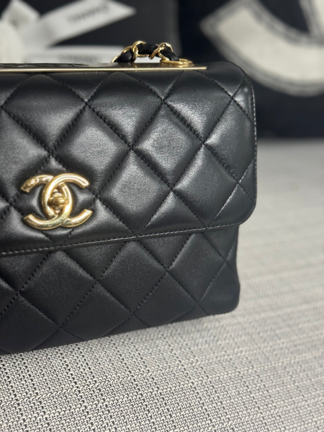Chanel series 29 (2019) Black Lambskin LGHW Trendy CC Shoulder Flap Bag