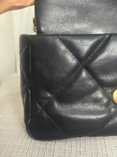 Load image into Gallery viewer, CHANEL 19 Size Small Black Lambskin Mixed Hardware Flap bag with Top Handle
