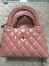 Load image into Gallery viewer, Chanel Pink Calf skin GHW Nano Kelly Shopping Bag size Small (19cms)
