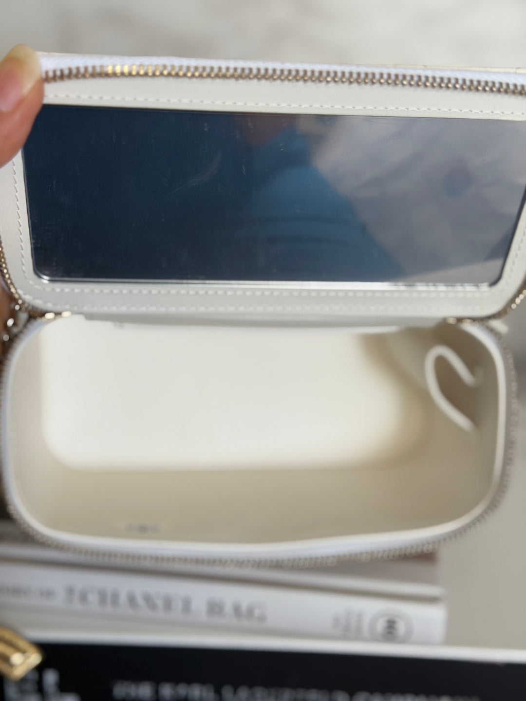 CHANEL 26C White Caviar LGHW Small Vanity with Top Handle 2026