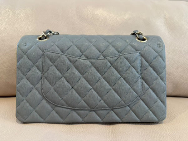 CHANEL 20C collection 2019/2020 series 29 Grey caviar LGHW Medium ML Timeless Classic Double Flap Bag