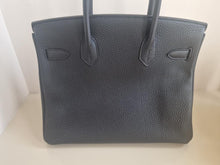 Load image into Gallery viewer, HERMES Noir/Black Togo Leather RGHW Birkin 30 Stamp D 2019
