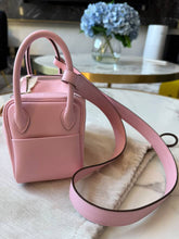 Load image into Gallery viewer, Hermes Mini Lindy Rose Sakura Swift Leather PHW Stamp W 2024
