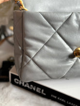 Load image into Gallery viewer, Chanel 19 size Small series 29 2020 Cruise Collection 20C Grey Lambskin Mixed HW Flap Bag
