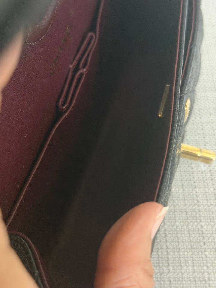 CHANEL Black Caviar GHW SMALL Timeless Classic Double Flap Bag 2022