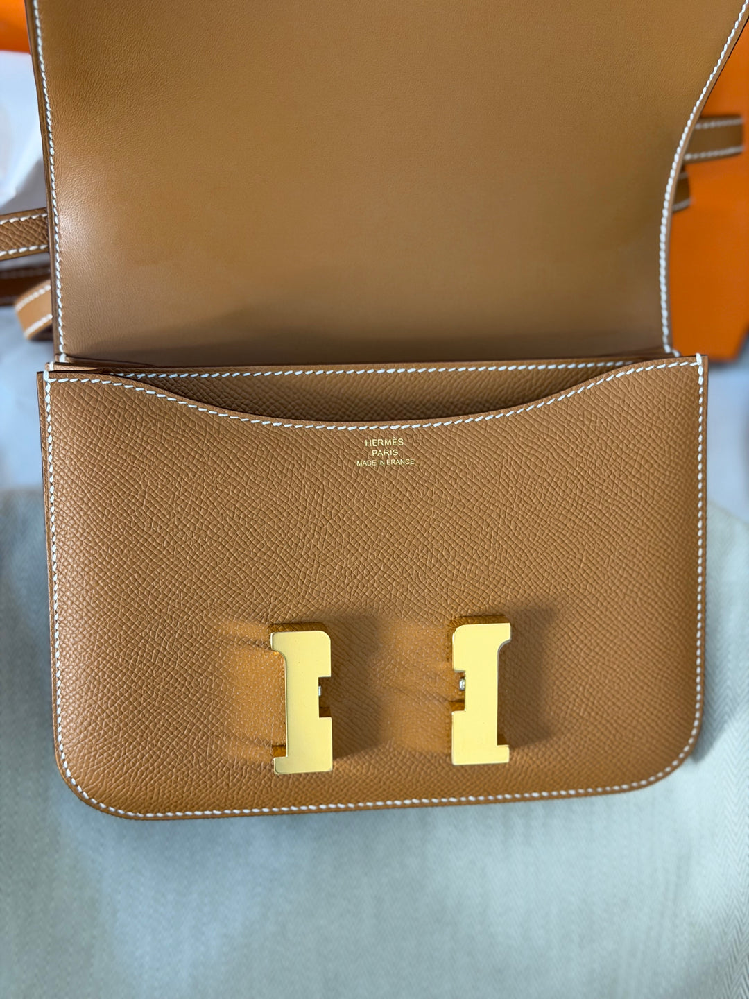 HERMÈS Constance 18 Gold Epsom Leather GHW Stamp B - 2023