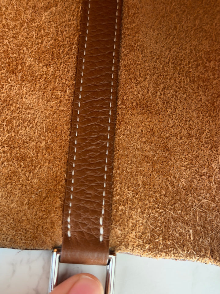 HERMES Picotin 18 Lock Bag in Gold Cle Leather PHW Stamp U 2022