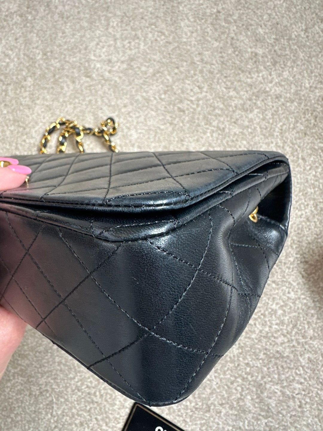 CHANEL series 1 Black Lambskin 24k GHW Full Flap Bag