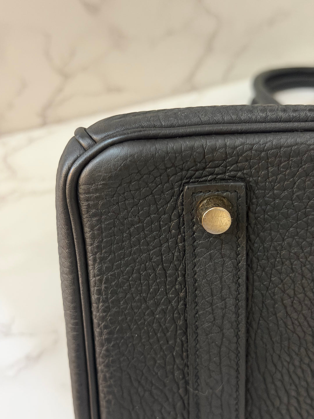 Hermes Birkin 35 Noir Black Togo Leather GHW Stamp T 2015