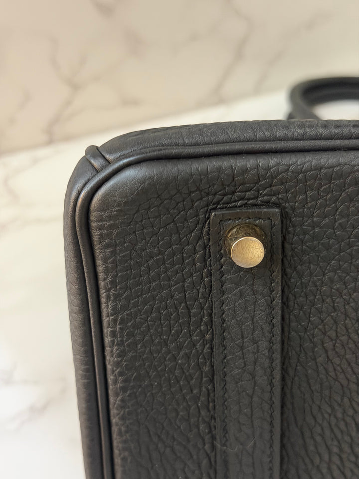 Hermes Birkin 35 Noir Black Togo Leather GHW Stamp T 2015